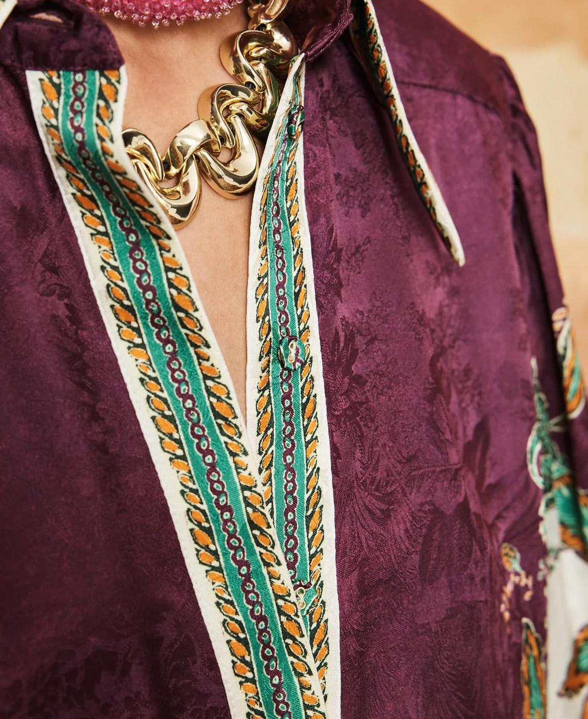 Ruthie shirt silk blend multi
