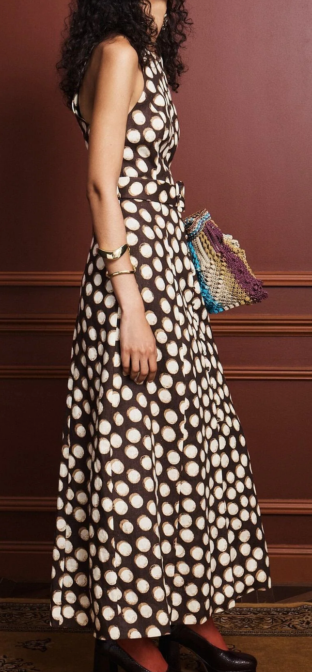 Paula midi dress chocolate