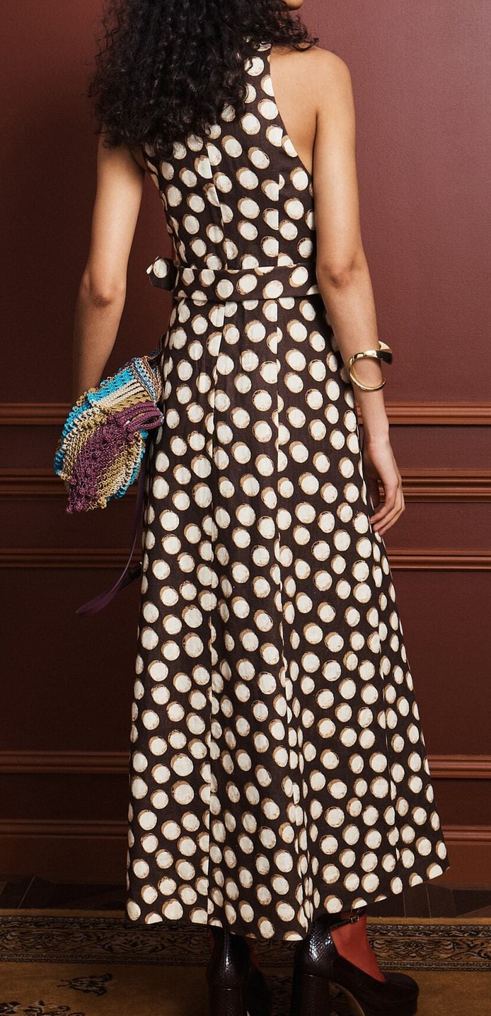 Paula midi dress chocolate