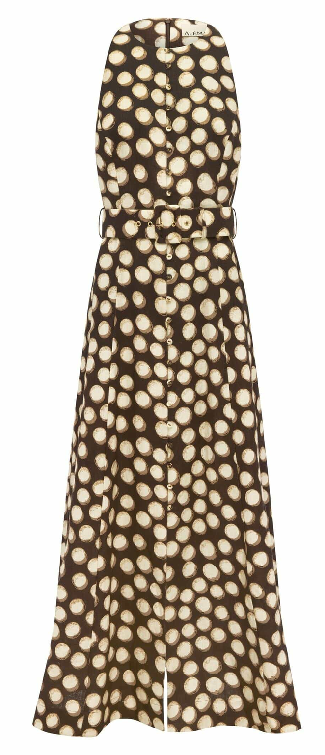 Paula midi dress chocolate