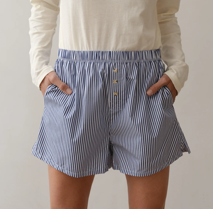 Pop boxer navy stripe