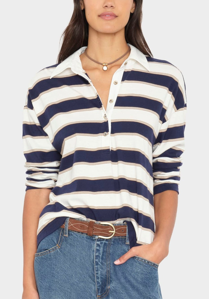Troy Tee Navy Crescent