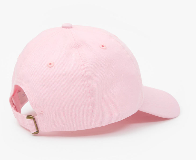 Baseball Hat Light Pink w/ Chocolate Embroidered Ciao