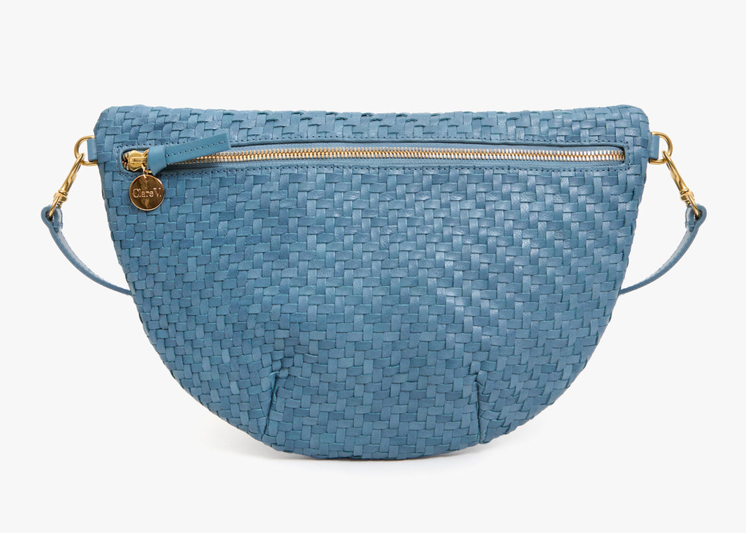 Grande Fanny Woven Zig-Zag Desert Blue