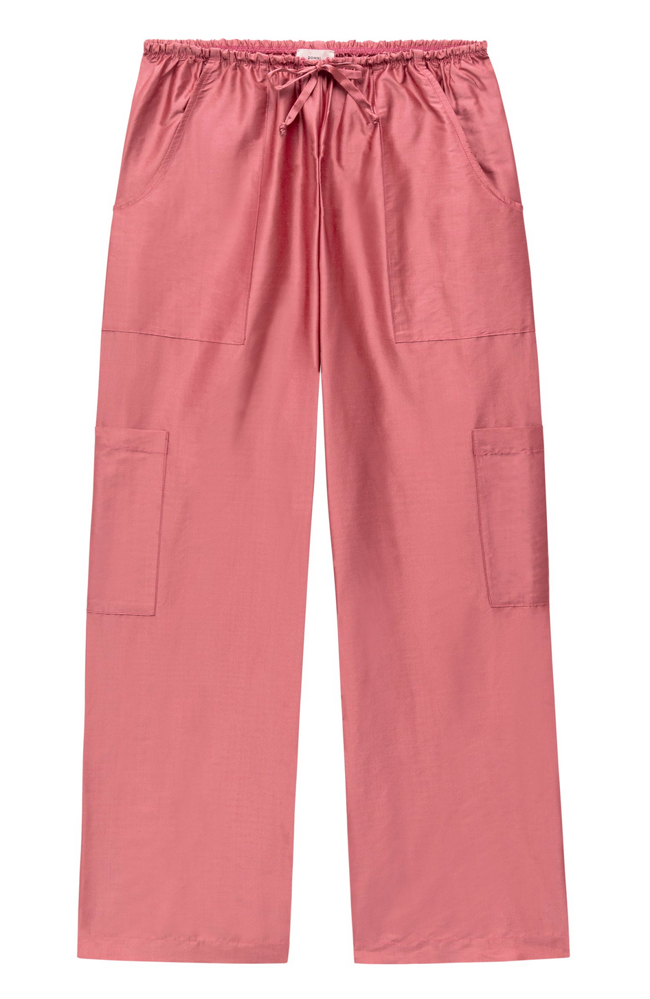The silk taffeta cargo pant rhubarb