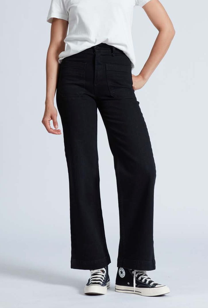 Sailor pant black resin