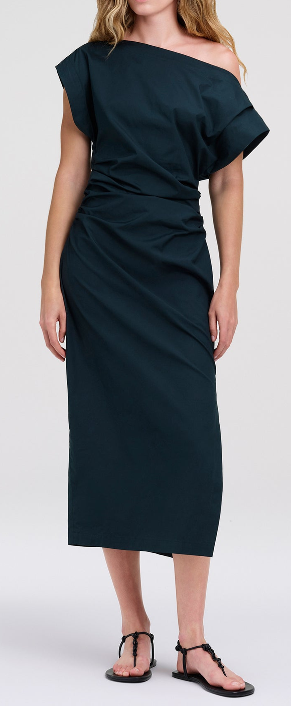 Nara dress carbon blue