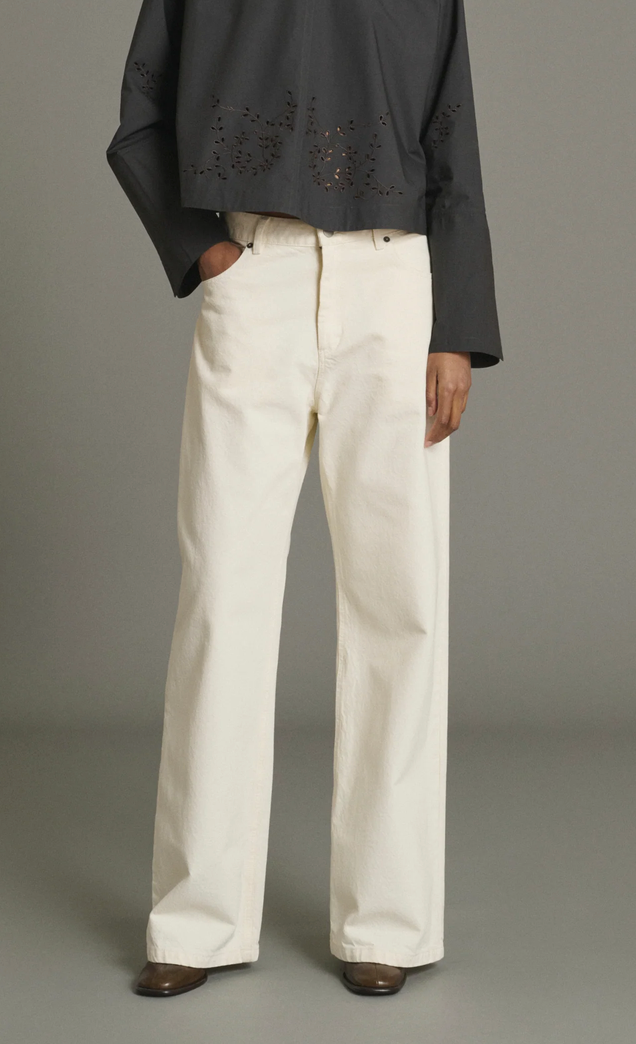 Calvin straight jeans in denim ecru