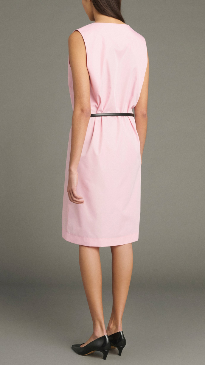 Juliette dress blush pink silk taffeta