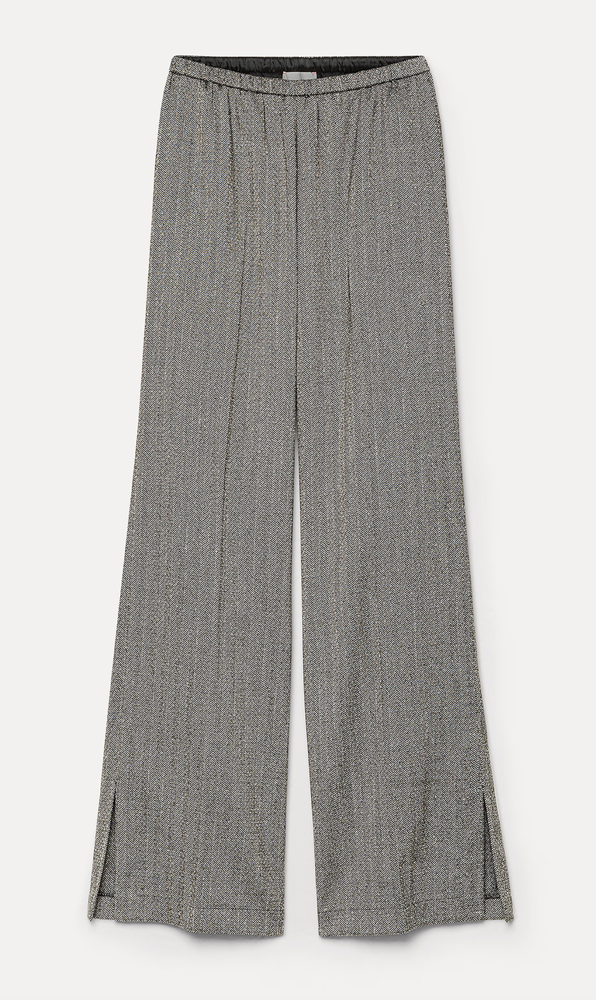 Chevron Jaspe trousers nero