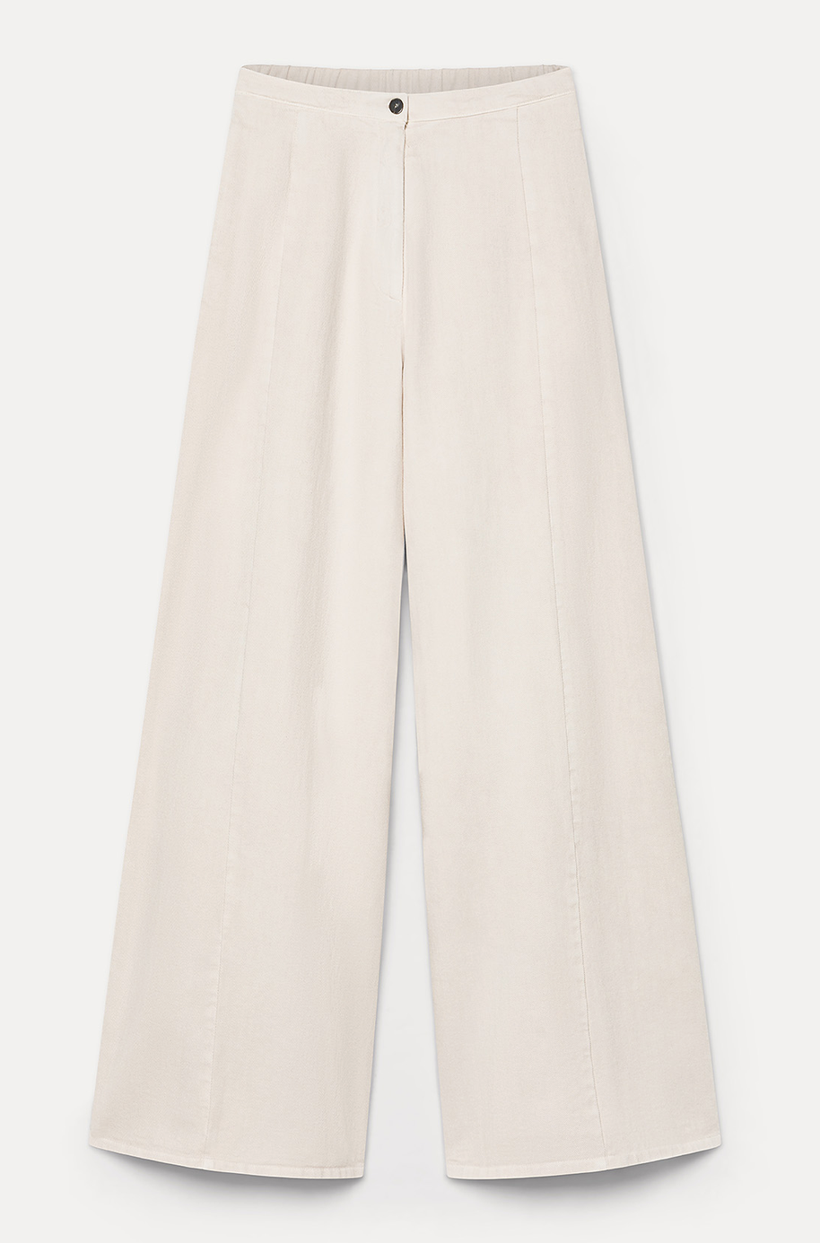 loose cotton twill trousers in seta
