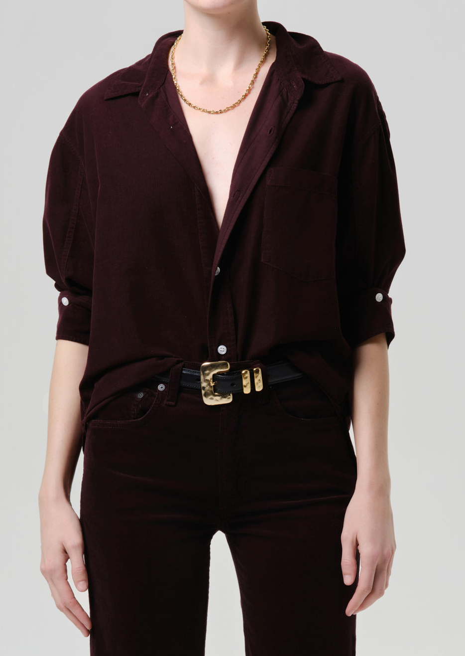 Kayla Shirt In Eggplant