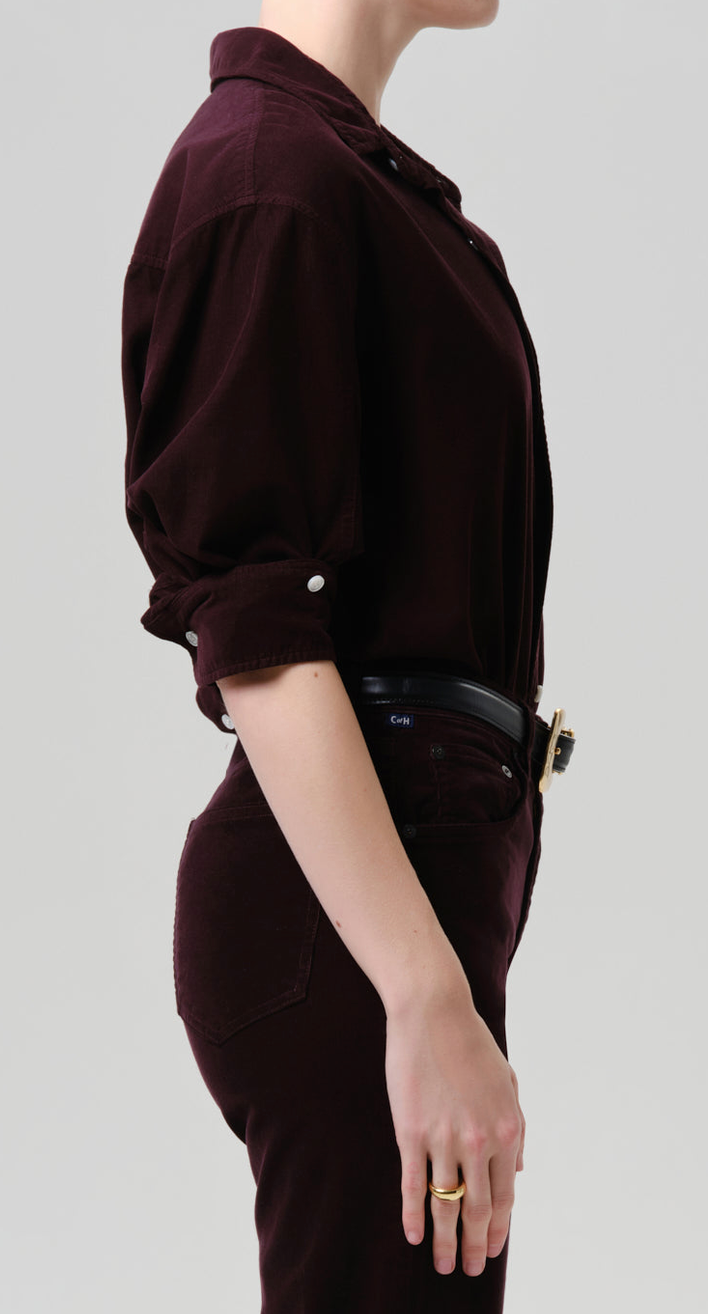 Kayla Shirt In Eggplant