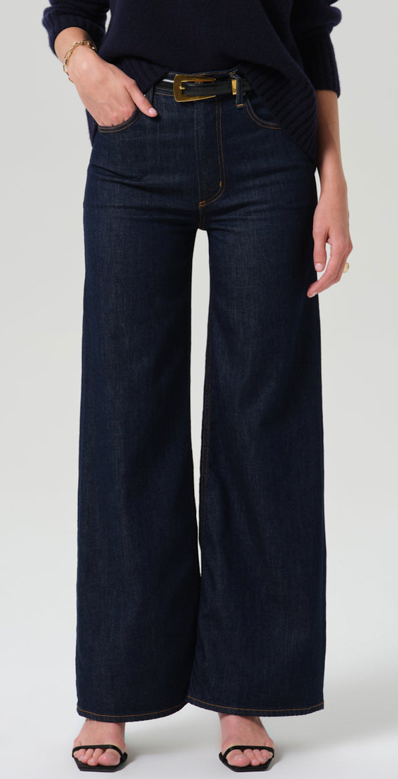 Lyra Long Wide Leg In Soft Rinse