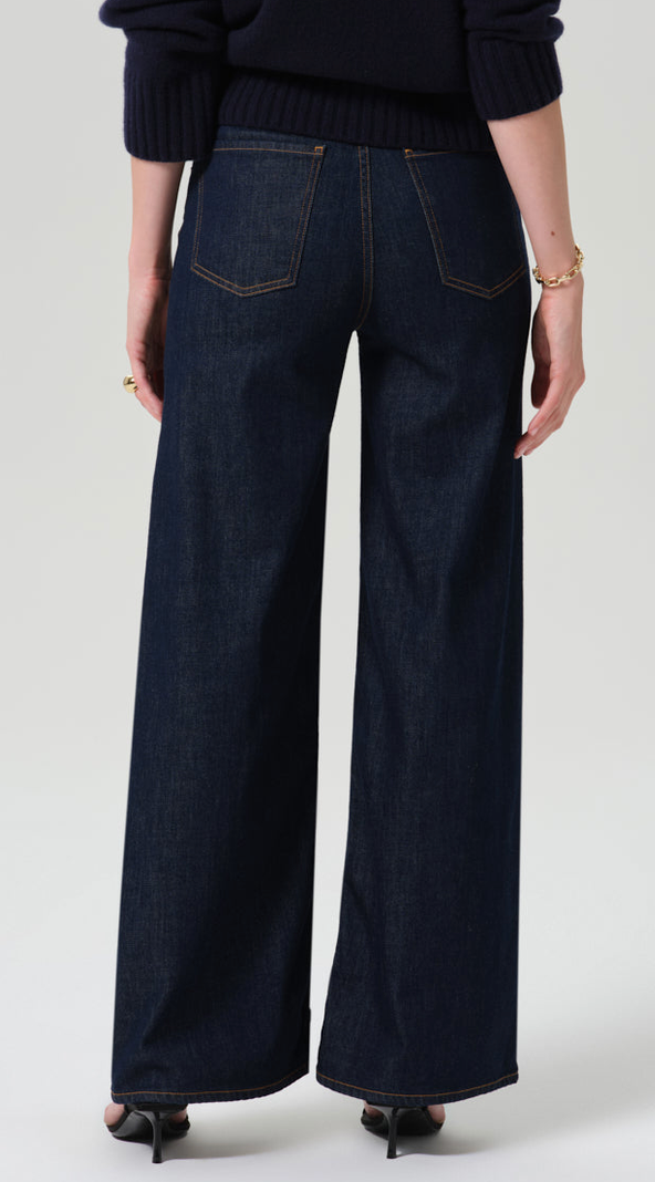 Lyra Long Wide Leg In Soft Rinse