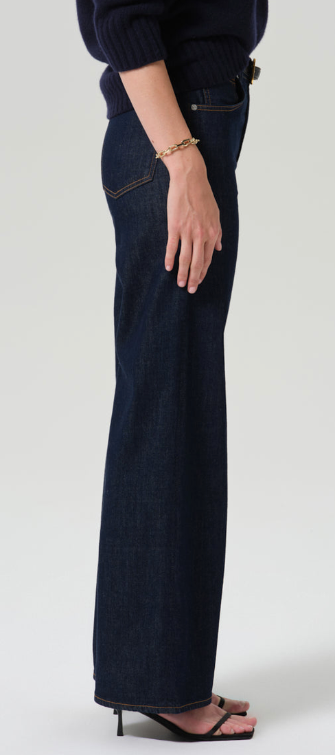 Lyra Long Wide Leg In Soft Rinse