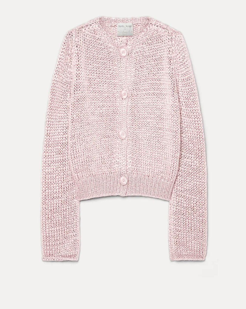 cashmere silk mohair cardigan loto pink