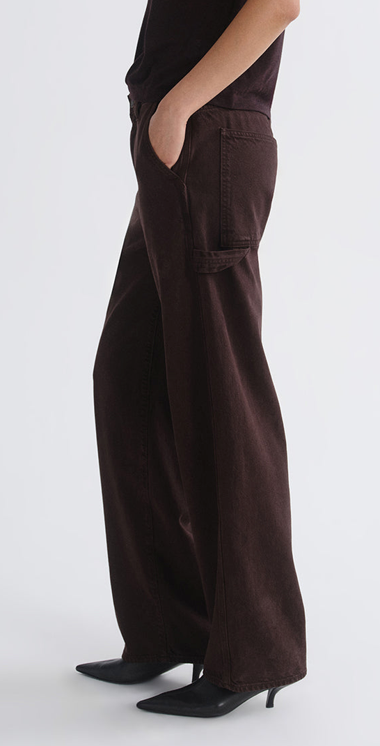 Lyndon Polished Utility Jean Flyweight In Sloe Berry