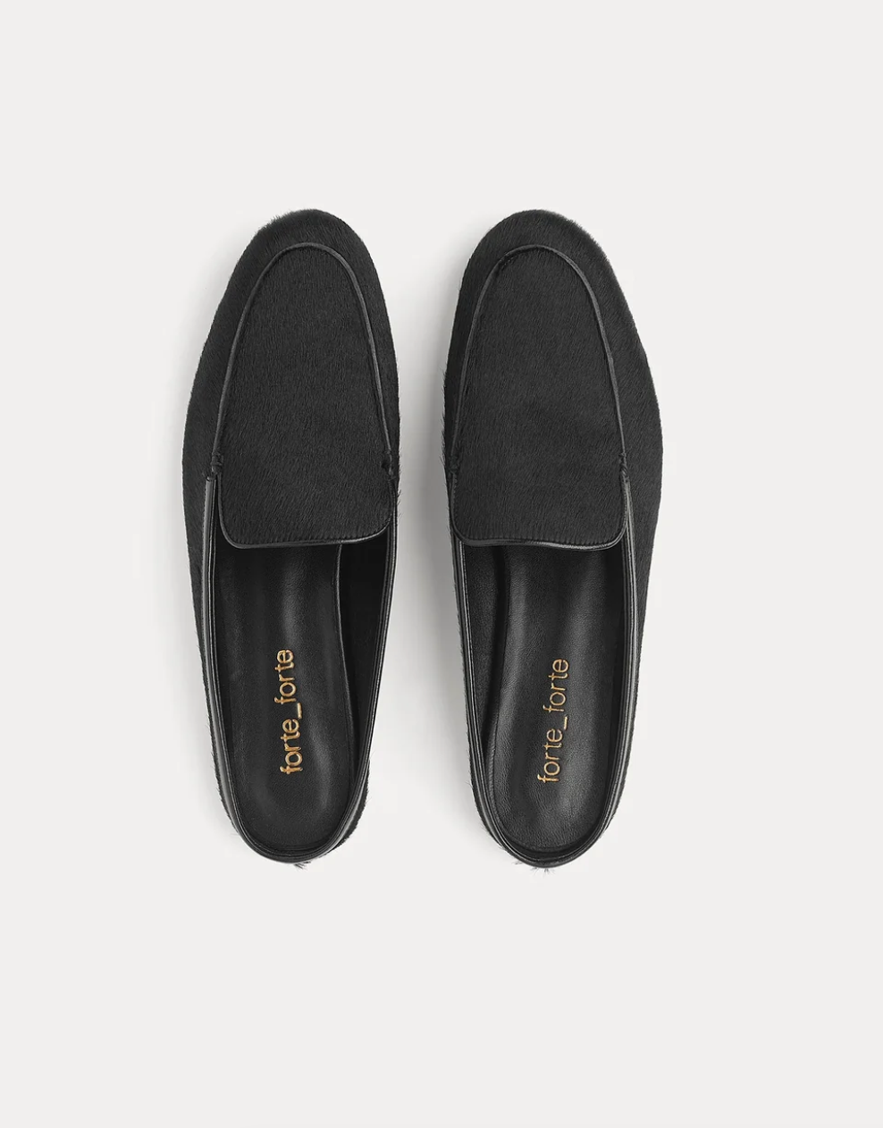 pony skin sabot loafer nero black