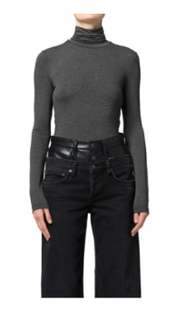 Pascale Turtleneck In Charcoal Heather