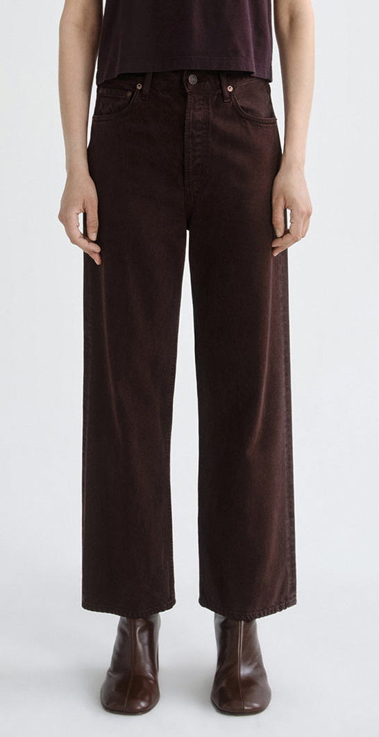 Ren High Rise Wide Leg Flyweight In Sloe Berry