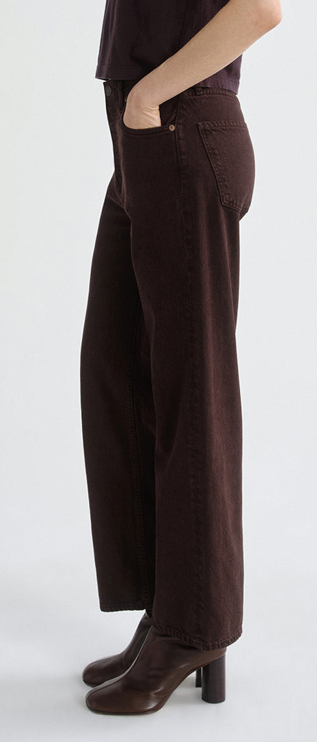 Ren High Rise Wide Leg Flyweight In Sloe Berry