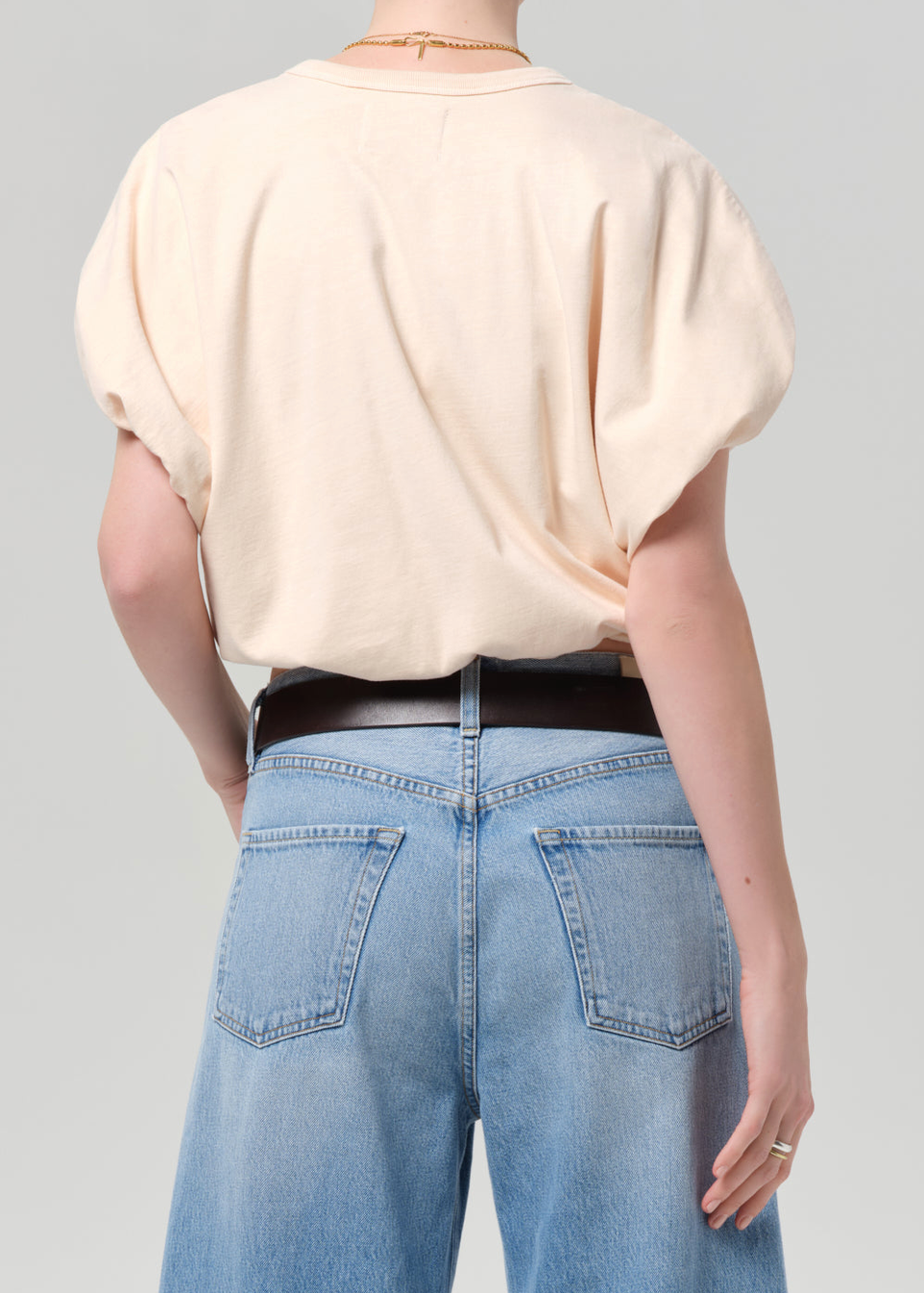 Gia Bubble Tee In Shrimp