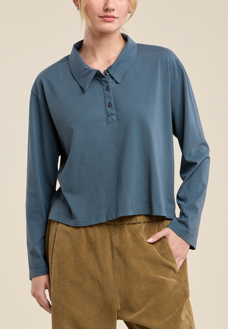 Nilli Polo Top Coal Dust