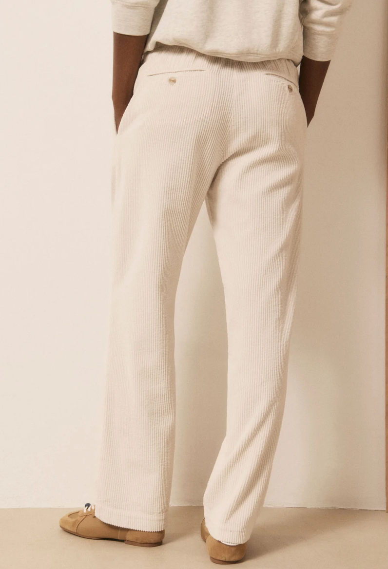 Peyo ecru stone seersucker corduroy pants