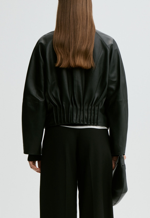 Suzanne Leather Jacket Black