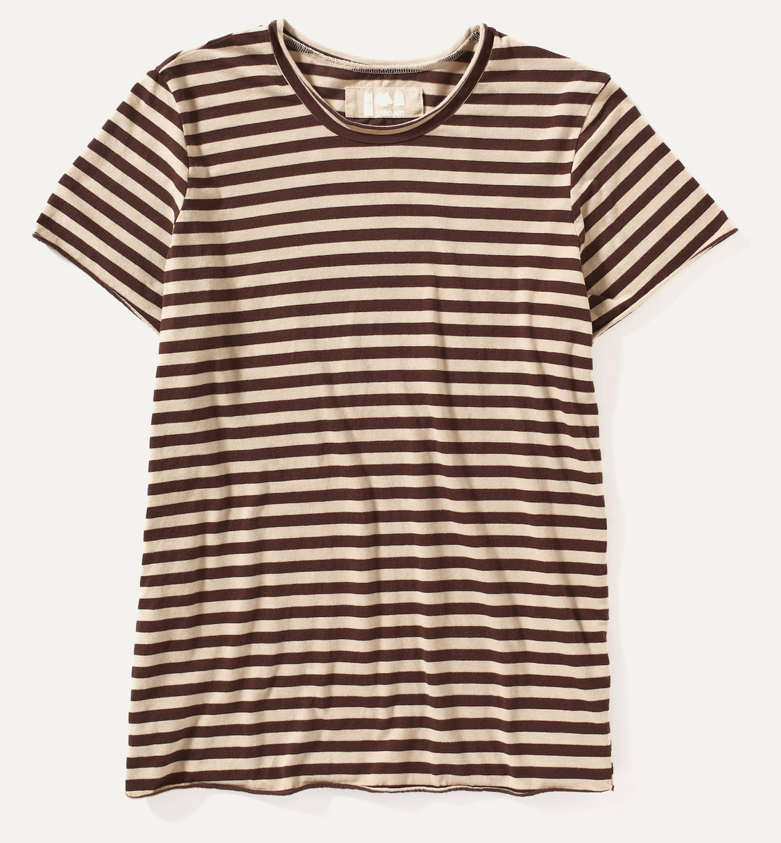Maglia rico striped jersey tapioca