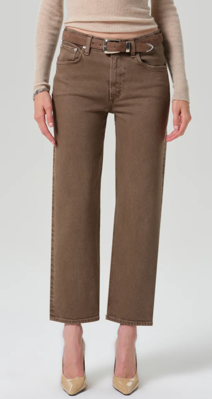 Palma straight clean hem cocoa