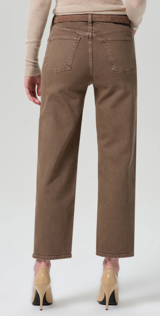 Palma straight clean hem cocoa