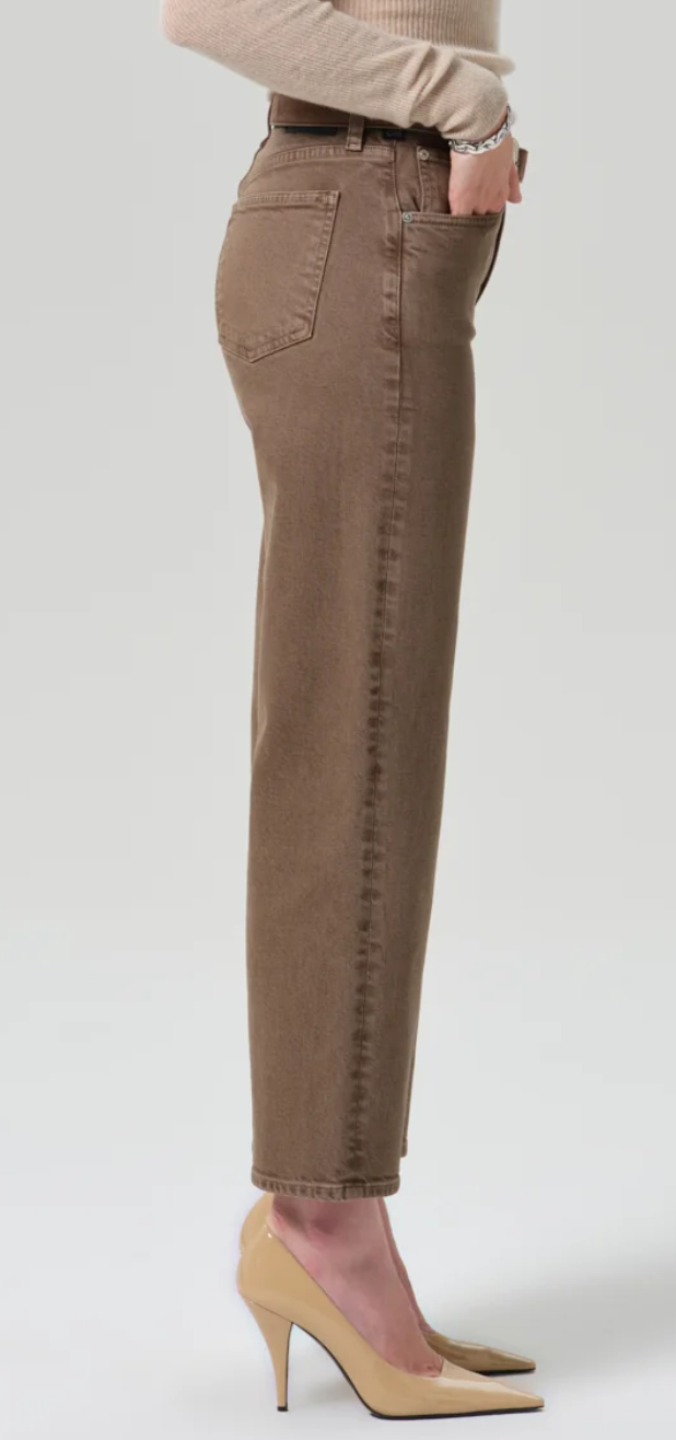Palma straight clean hem cocoa