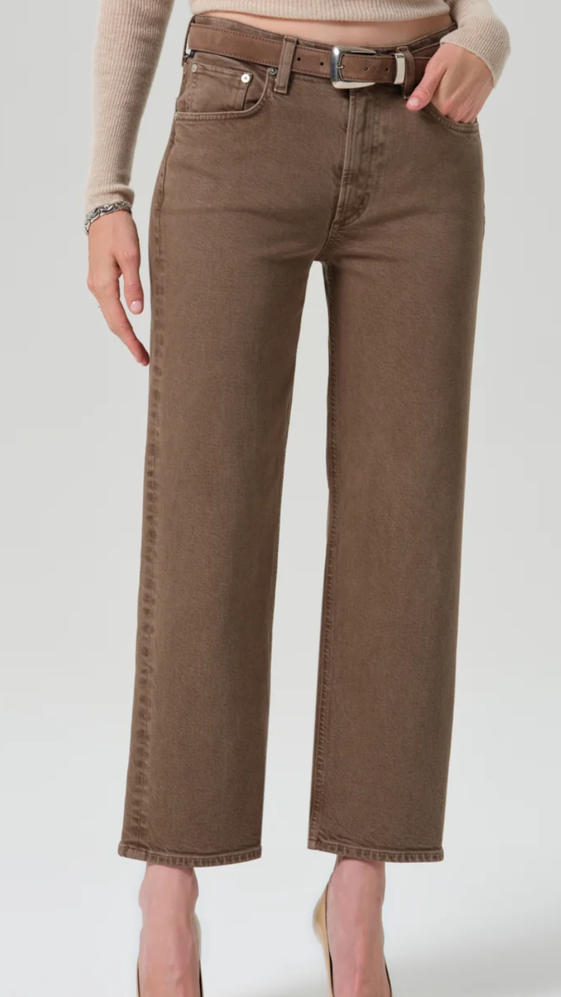 Palma straight clean hem cocoa