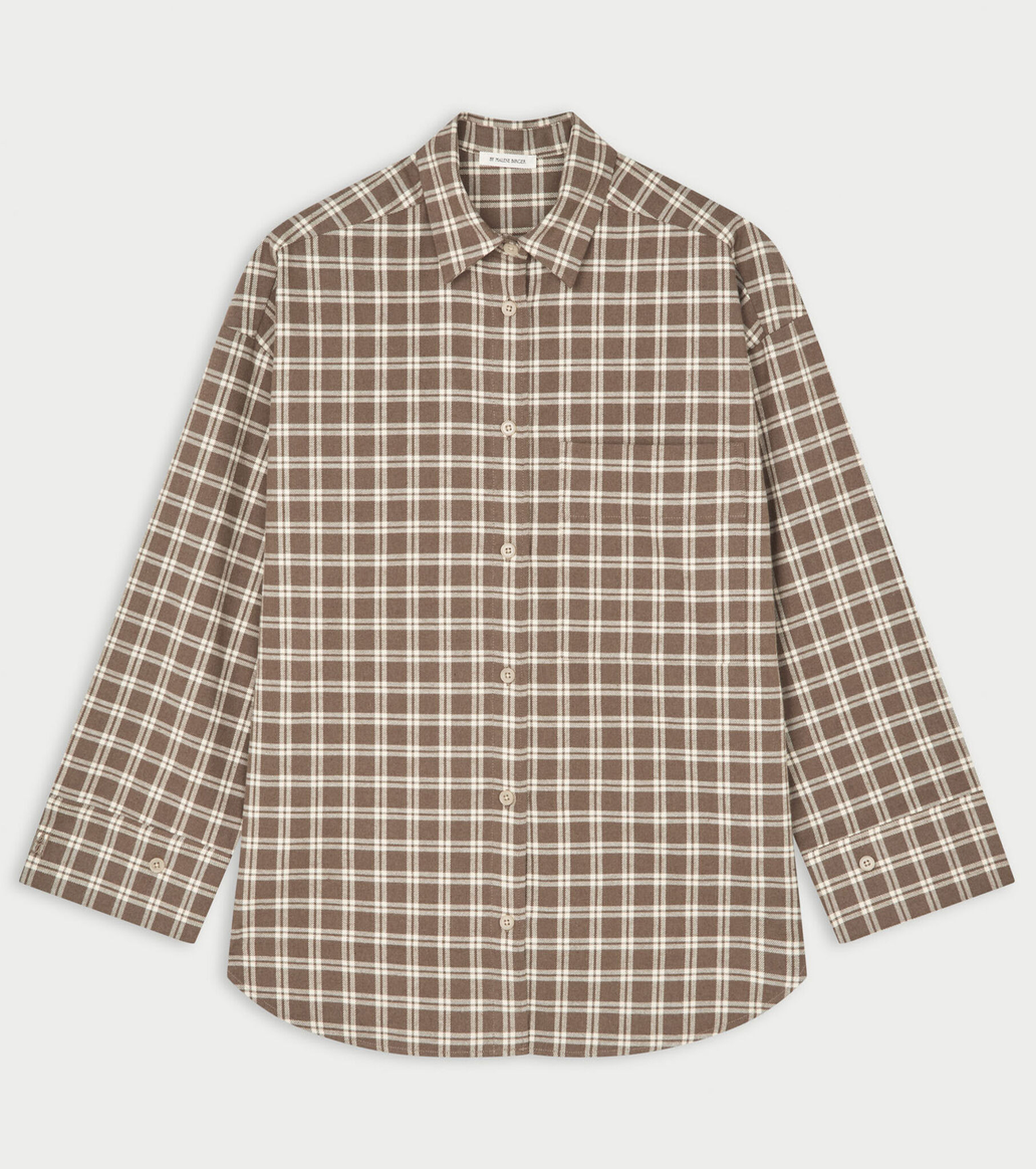 Derris Flannel Organic Cotton Shirt Fosil
