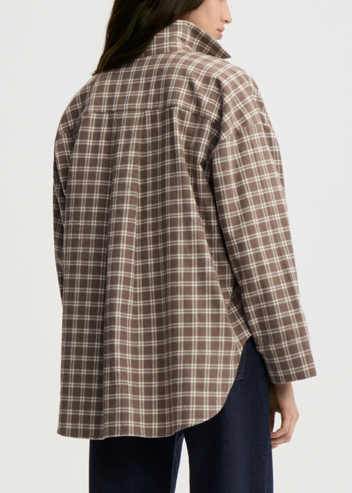 Derris Flannel Organic Cotton Shirt Fosil