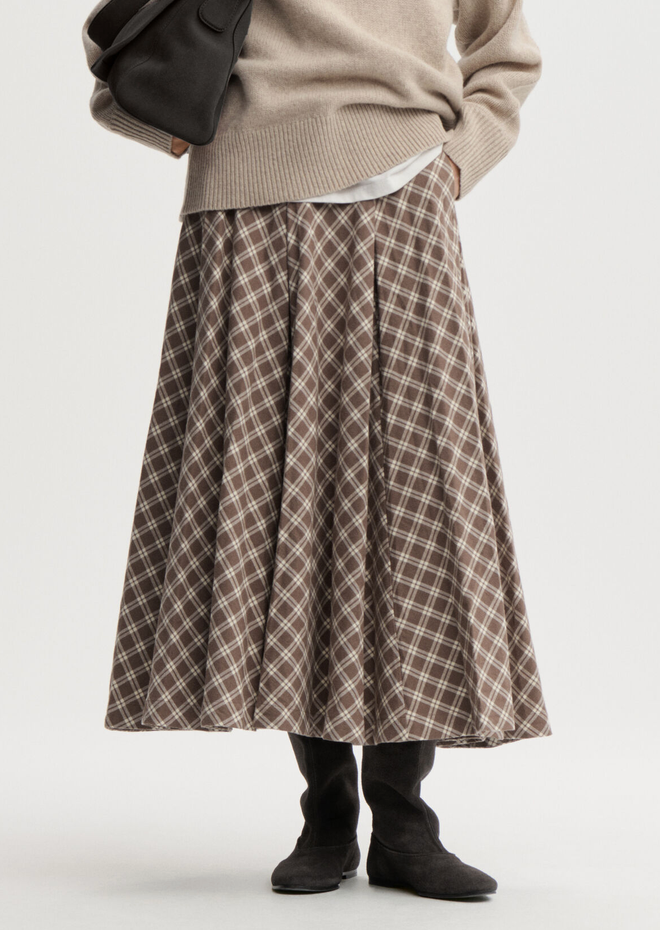 Eden Organic Cotton Maxi Skirt Fosil
