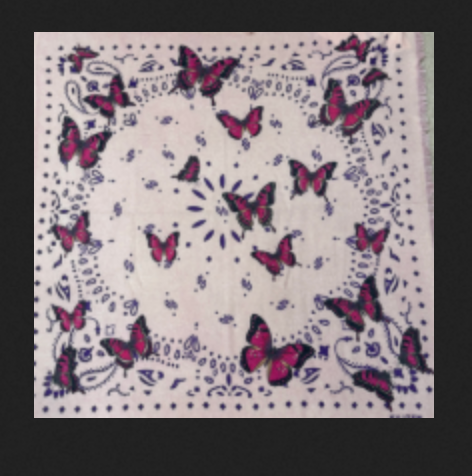 Hachiko Butterfly Cashmere Bandana