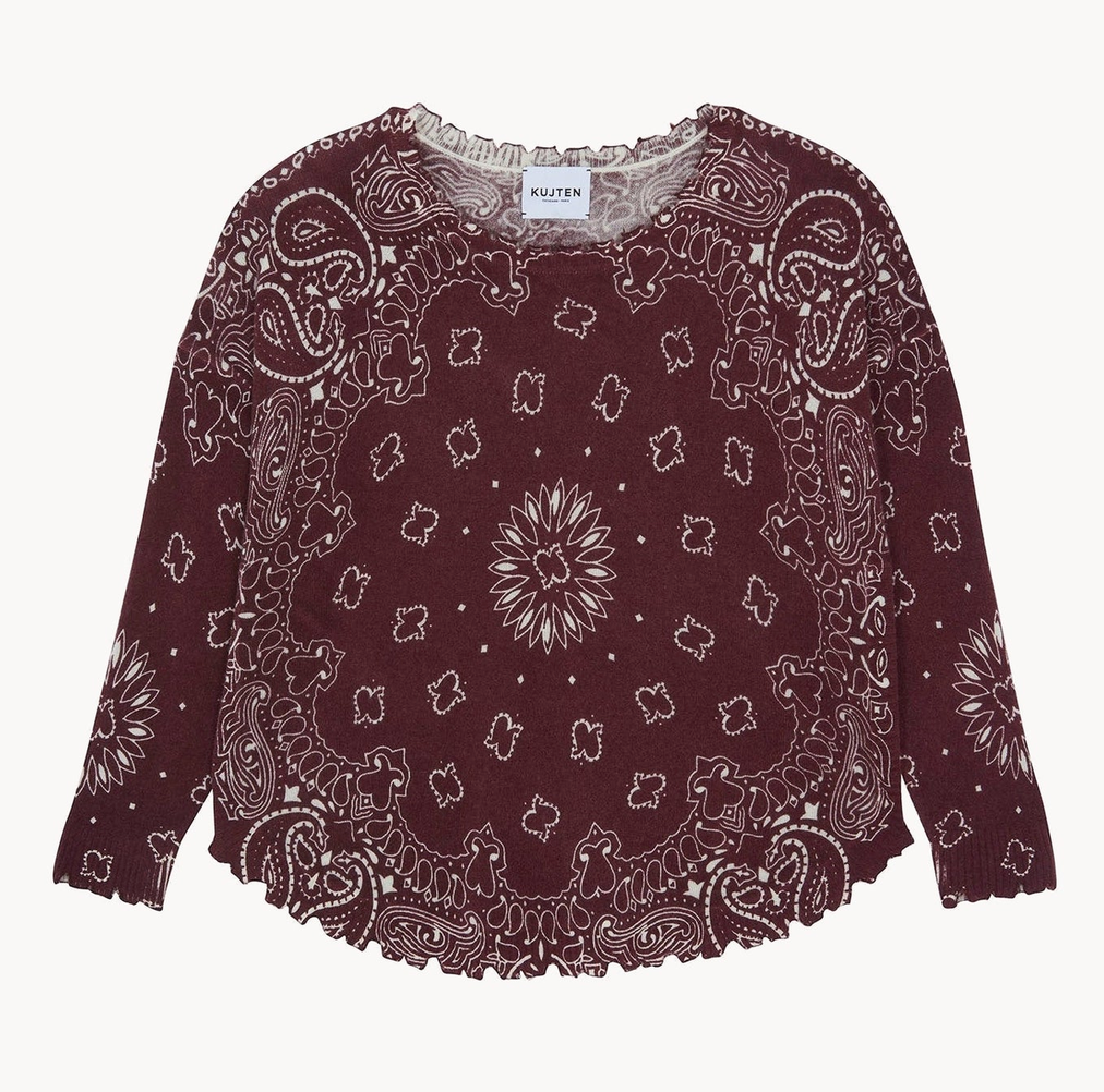 Sweater Mela Bandana Burgundy