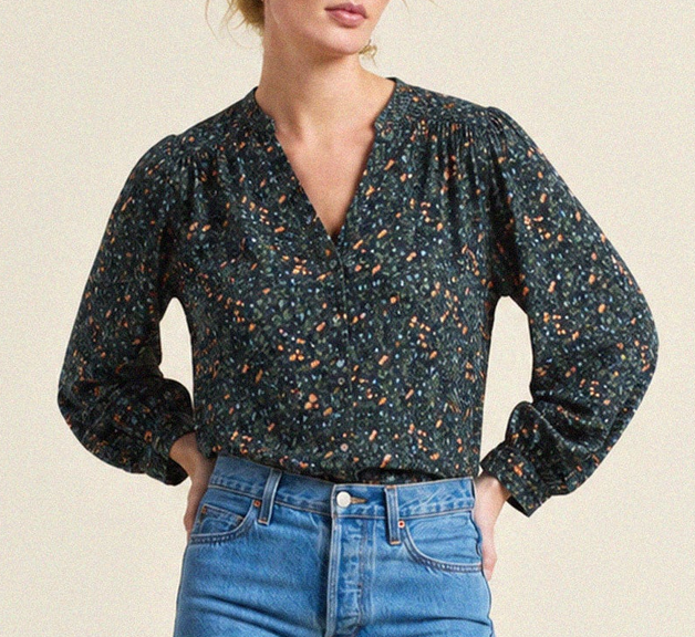 Pauline Blouse Marin Ditsy
