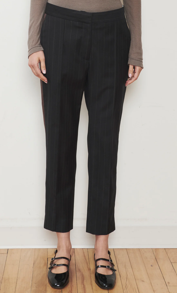 The Windsor Trouser Charcoal Stripe
