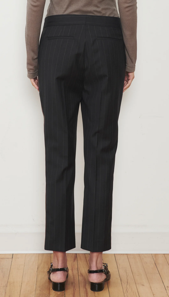 The Windsor Trouser Charcoal Stripe