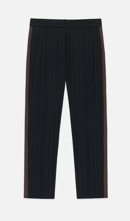 The Windsor Trouser Charcoal Stripe
