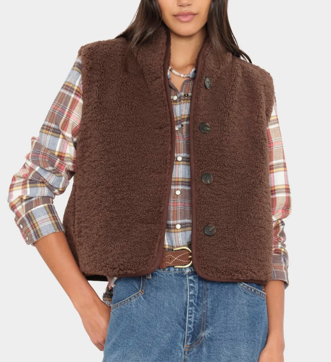 chocolate brown kensi vest