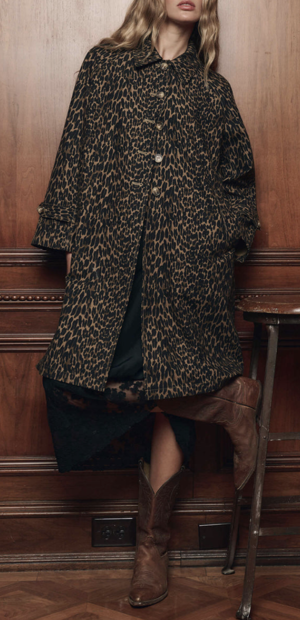 The Trench Coat Dark Leopard