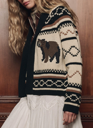 The Bear Lodge Cardigan Black