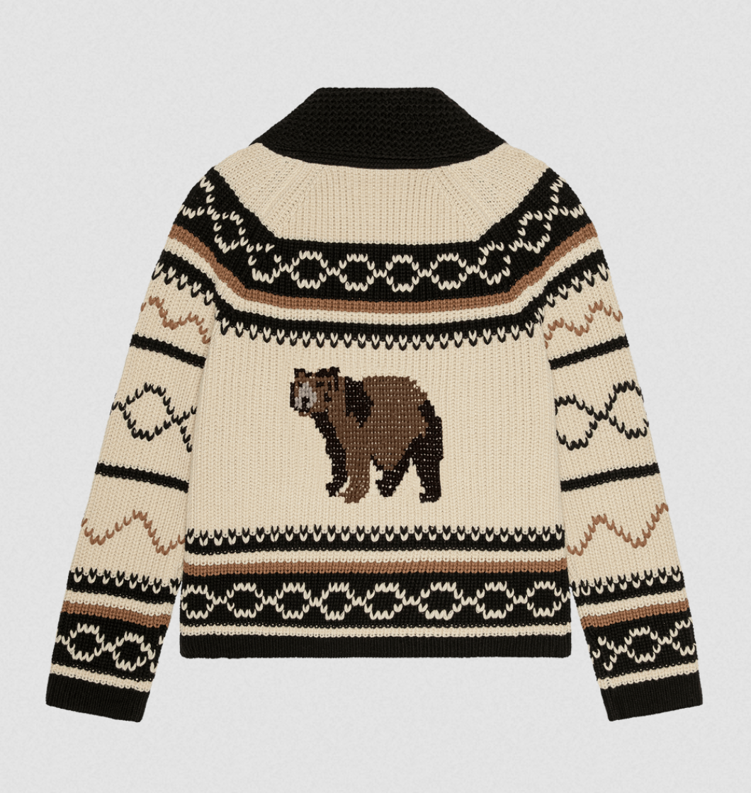 The Bear Lodge Cardigan Black