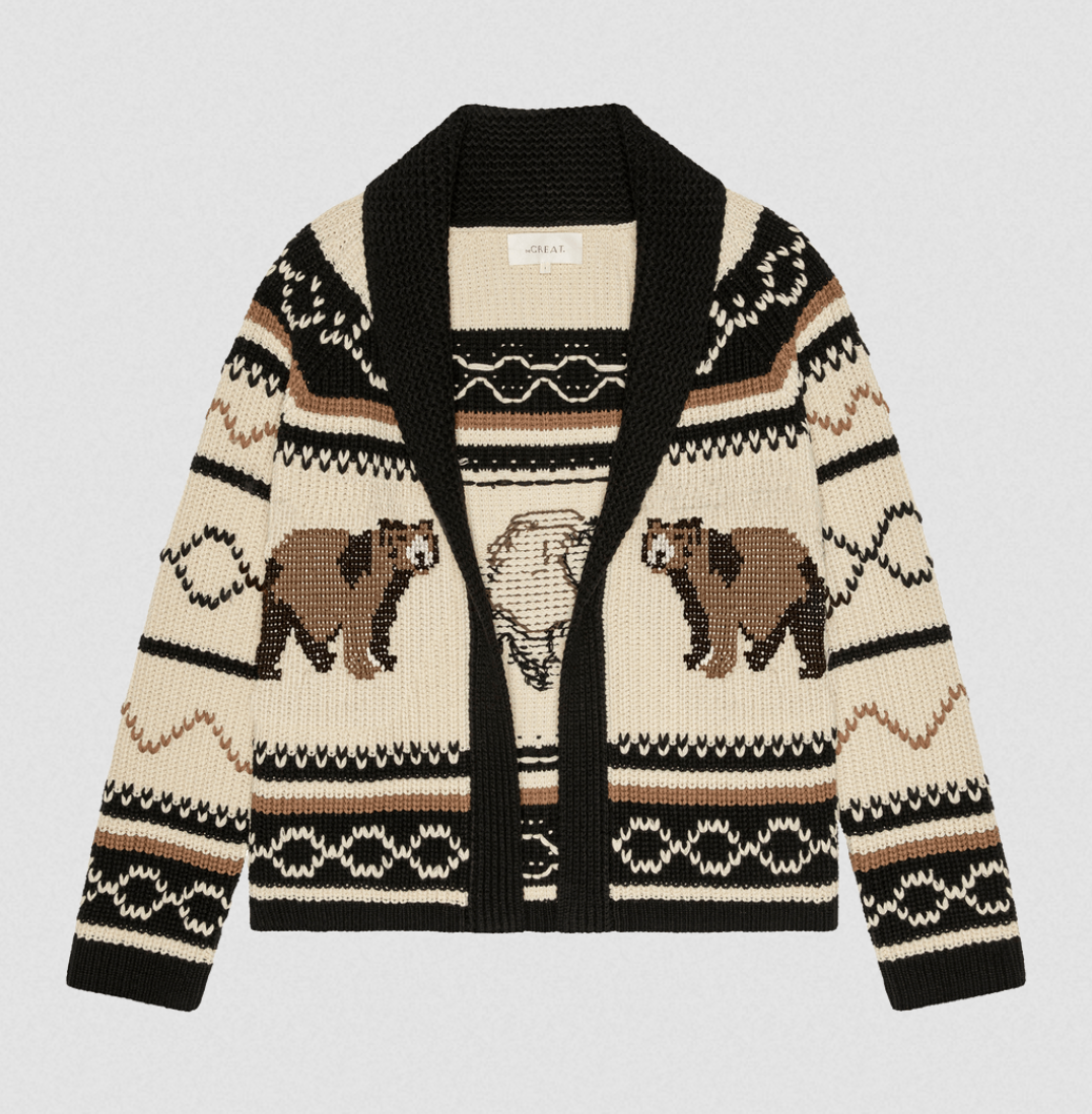 The Bear Lodge Cardigan Black