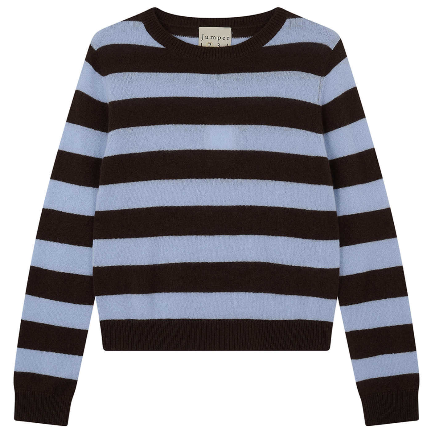 Cashmere Stripe Crew Pluto & Arctic